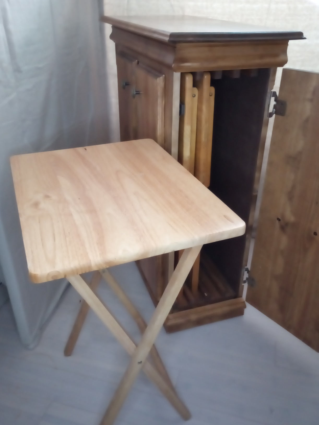 snack table cabinet